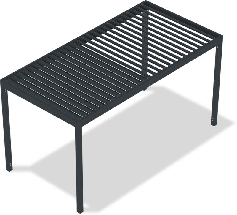 Model bioklimatickej pergoly