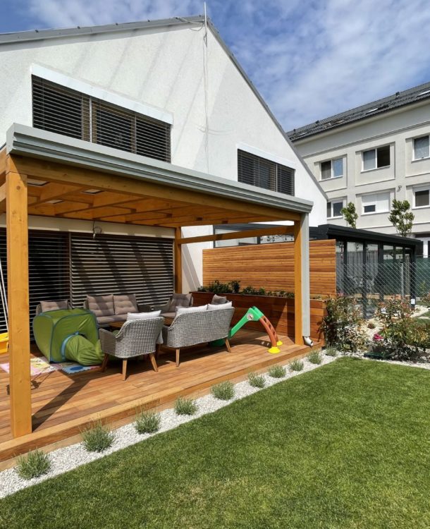 drevena pergola