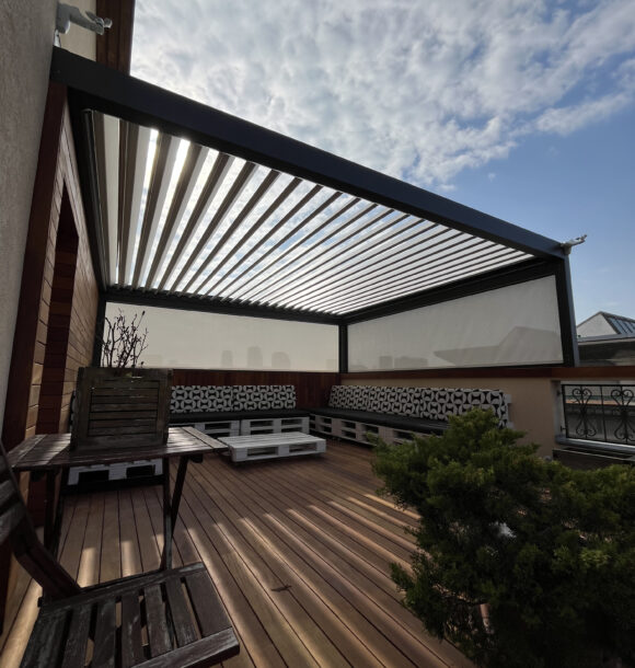 Bioklimatická pergola na bytovej terase