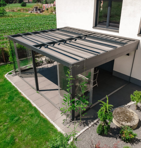 pergola látková