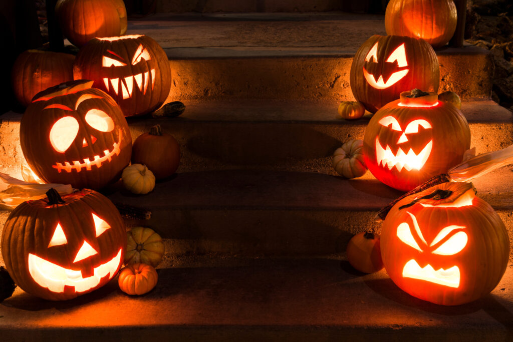 halloween terasa zimná záhrada