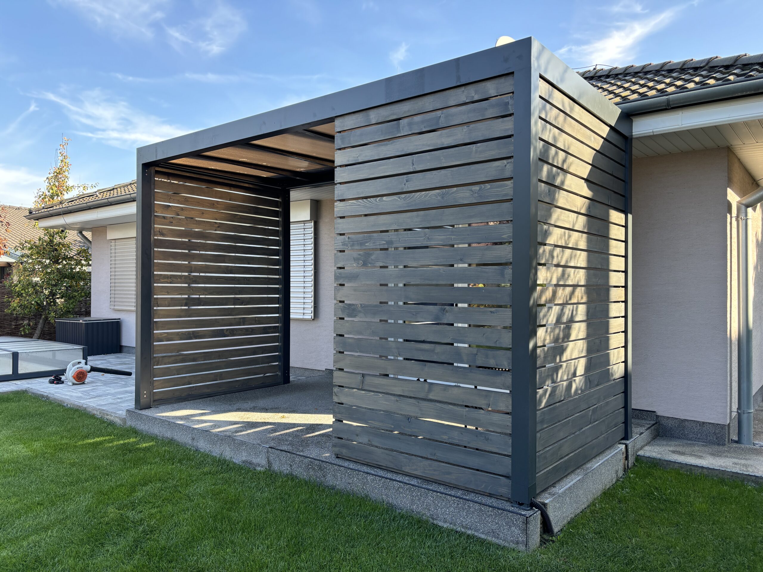 Hliníková pergola ALU DESIGN s polykarbonátom